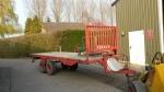Platte landbouwwagen, hooiwagen, balenwagen