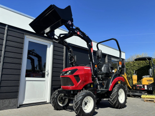 Yanmar SA222 minitractor met voorlader, gazonbande