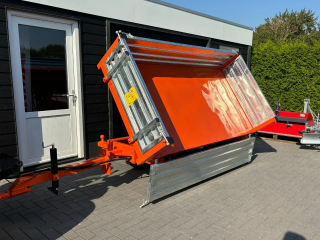 KS Kiepwagen NIEUW: driezijdig kiepende tandemasse