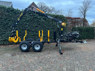 KRPAN Uitrijwagen-Hout trailer-Hout kar-Bosbouwkra